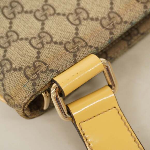 Gucci GG Supreme Shoulder Bag 201446 Beige, Cream Yellow, and Champagne for W... - Picture 10 of 13